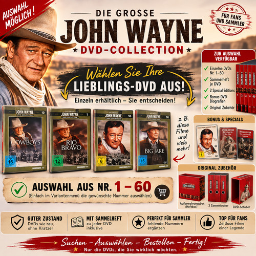 Deagostini john wayne dvd - john,